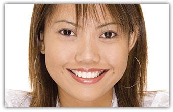 woman smiling