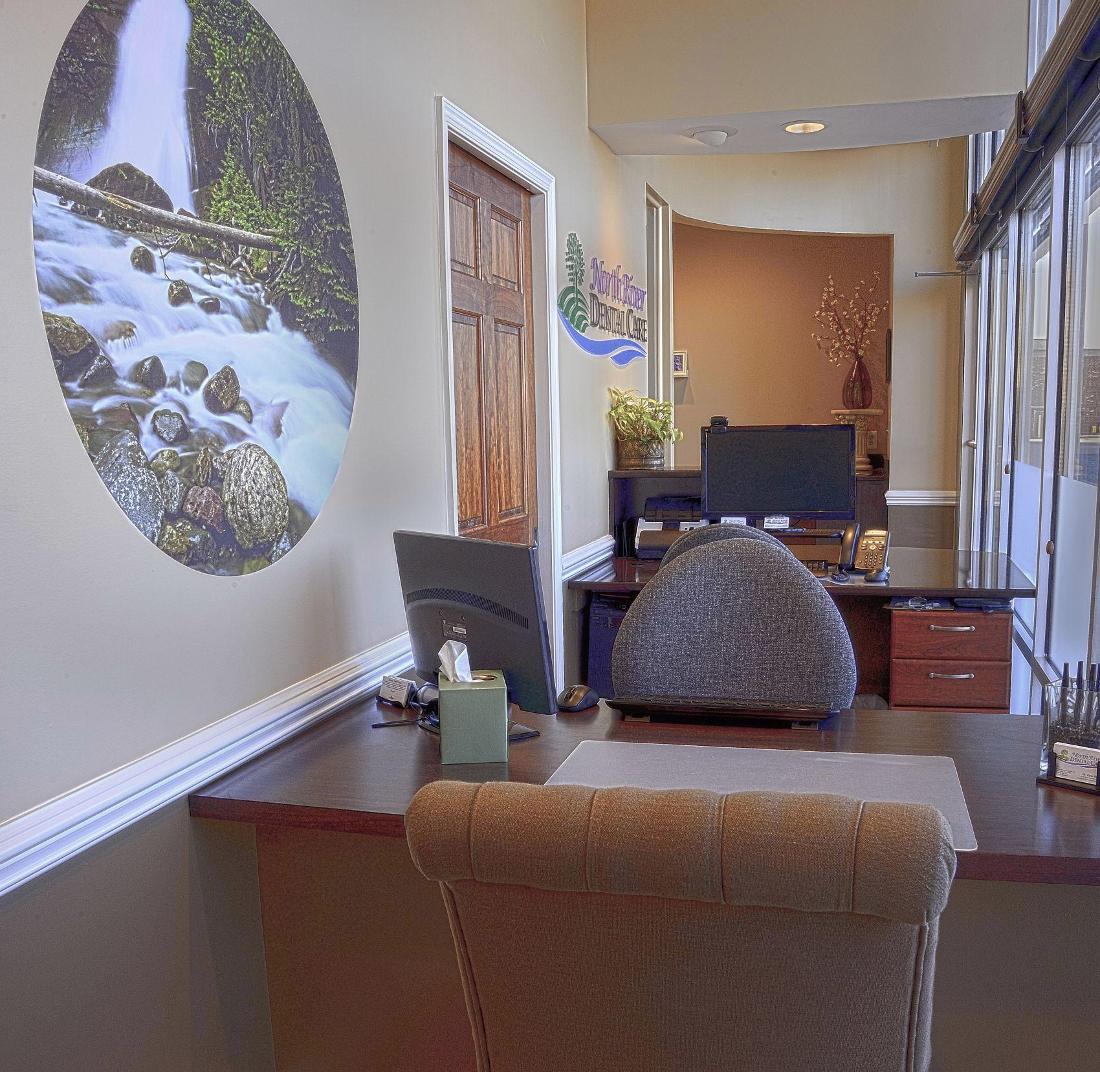 patient check-out desk